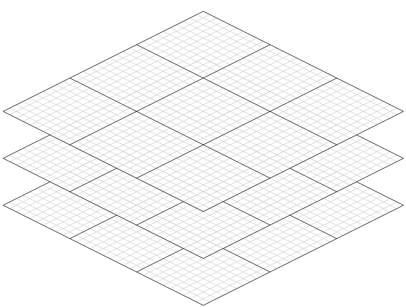 Figure 8: A stack of three 2d grids.